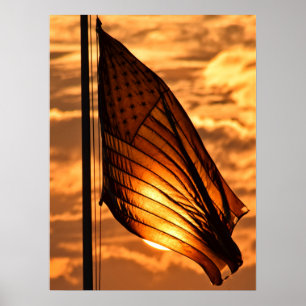 Poster Vieille gloire au coucher du soleil