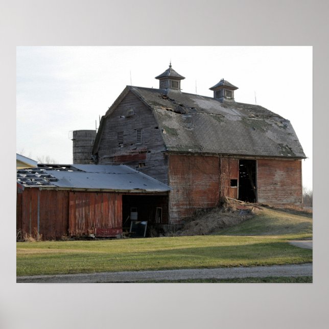 Poster Vieille grange sur US-31 (Devant)
