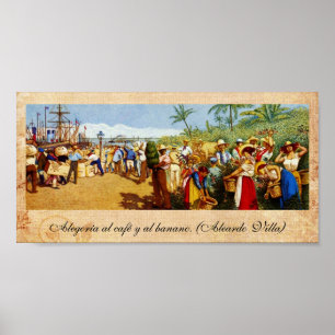 Poster Vieille peinture costaricaine
