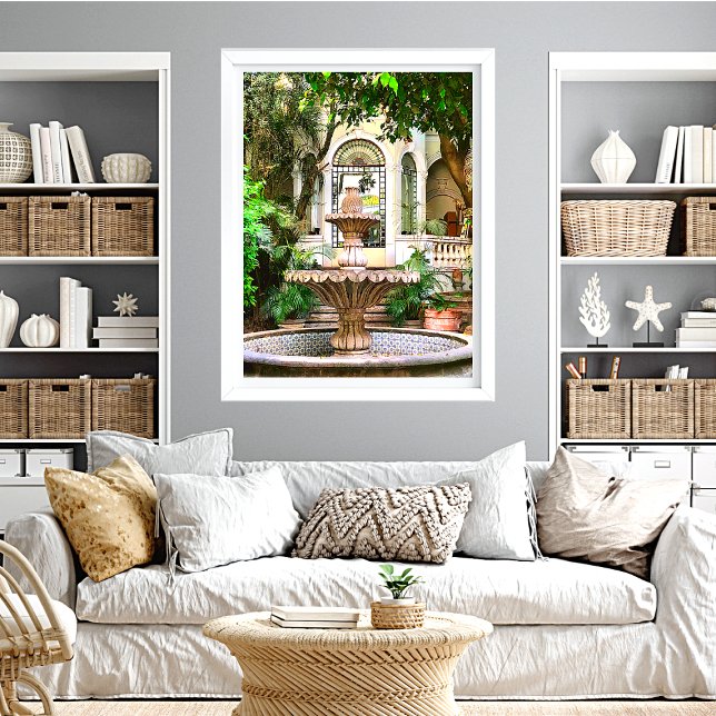 Poster Vieille Ville Hacienda Mexique Antique (Créateur téléchargé)