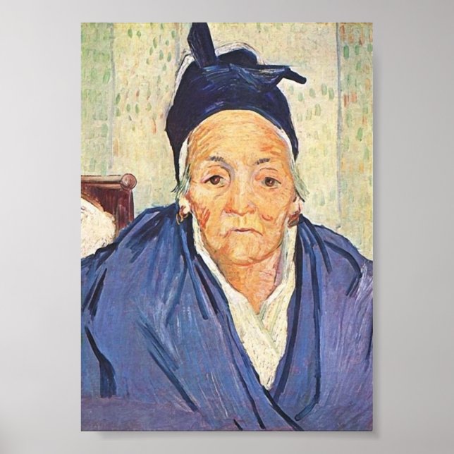Poster Vielle femme d'Arles, Vincent van Gogh (Devant)