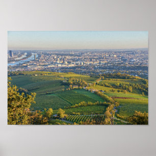 Poster Vienne, Autriche, Panorama du Kahlenberg