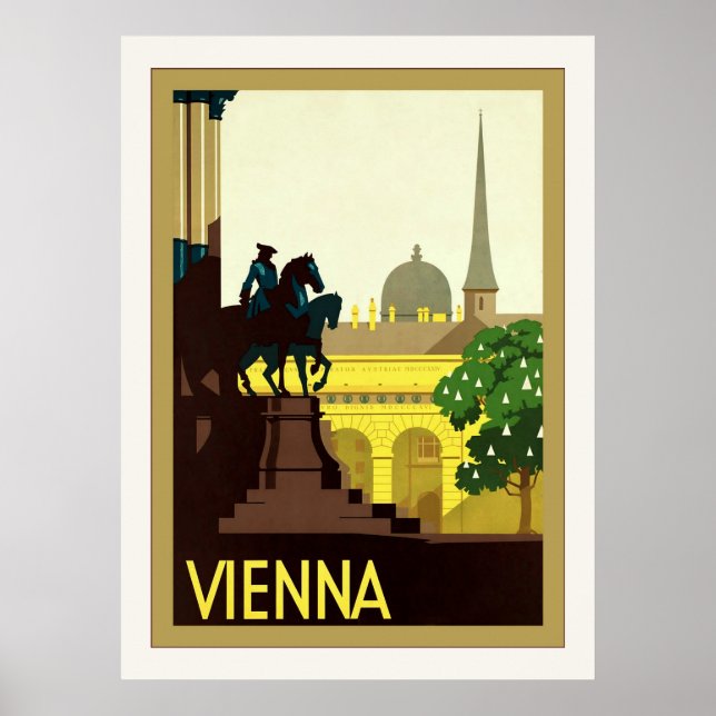 Poster Vienne ~ Voyages autrichiens Vintages (Devant)