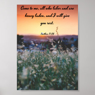 Poster Viens à moi - Bible
