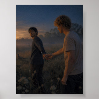 Poster Viens avec moi | Projet d'art gay