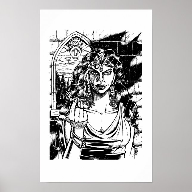 Poster "Viens ici" - Illustration de Tracy Lesch (Devant)