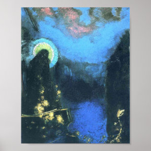 Poster Vierge avec Corona Par Odilon Redon 1898