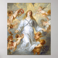 Vierge comme Intercesseur - Anthony van Dyck Fine 