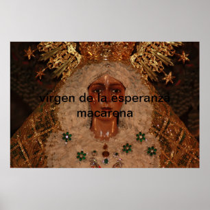 Poster vierge de l'espoir macarena