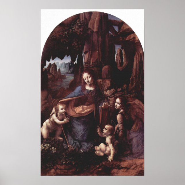 Poster Vierge des Rochers (Devant)