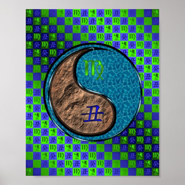 Poster Vierge et eau (Devant)
