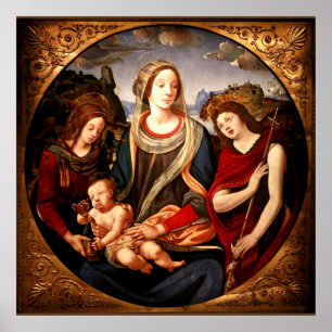 Poster Vierge et enfant