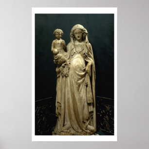 Poster Vierge et enfant, c.1375 (albâtre)