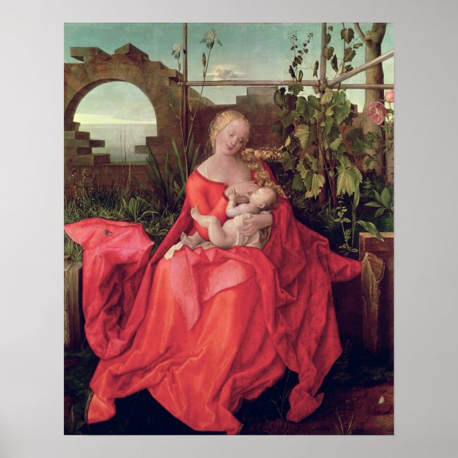 Poster Vierge et enfant 'Vierge à l'Iris', 1508 (Devant)