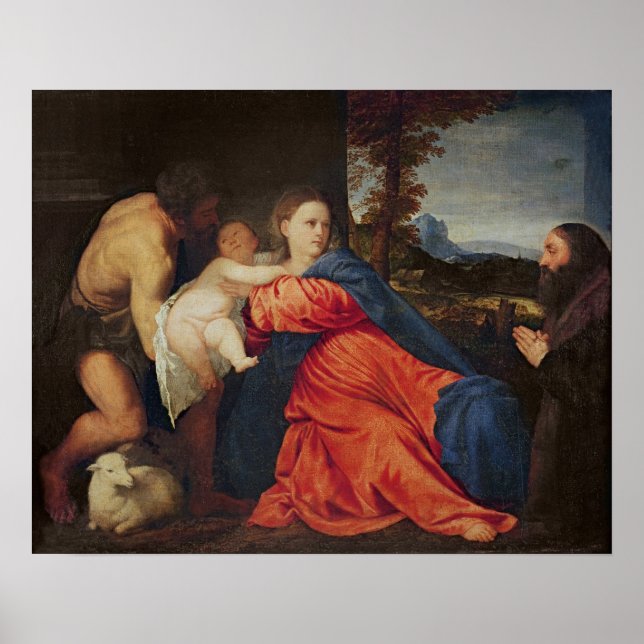 Poster Vierge et nourrisson (Devant)