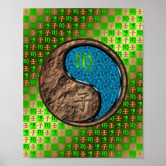 Poster Vierge et rat d'eau (Devant)