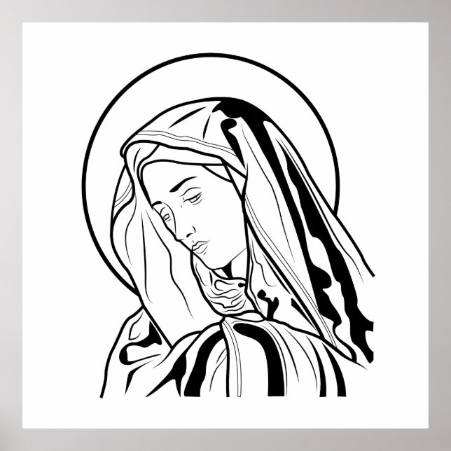 Poster Vierge Marie (Devant)