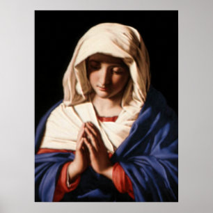 Poster Vierge Marie béni - mère de Dieu