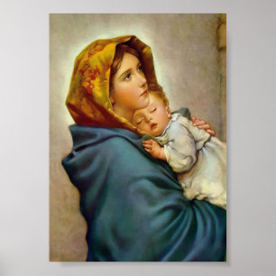 Poster Vierge Marie et Enfant Vierge des rues