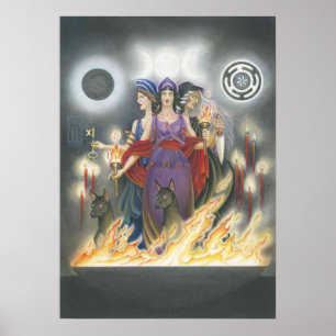 Poster Vierge, Mère, Vieille Femme