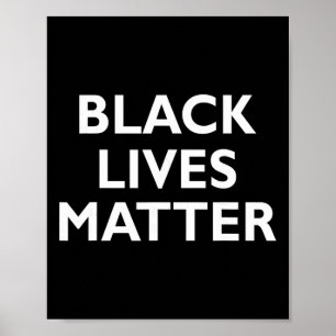 Poster Vies Noires Comptent Blm Droits De L'Homme Histoir