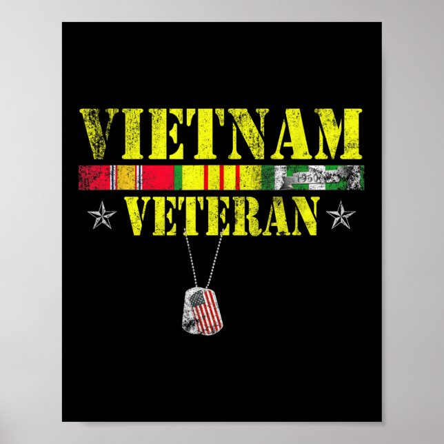 Poster Viêt-nam Dogtag Memorial Patriotic (Devant)