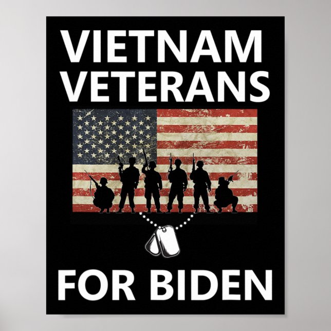 Poster Vietnam anciens combattants pour Joe Biden 2020 Pr (Devant)