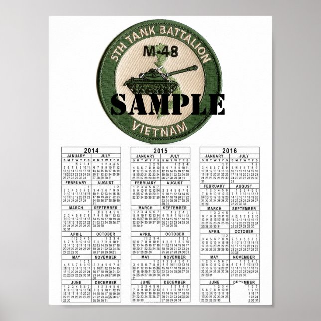 Poster VIETNAM DE LA 5e BATAILLE DE TANK (Devant)