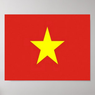 Poster Vietnam - Drapeau -