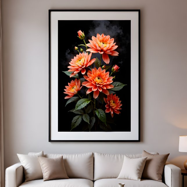 Poster Vietnamese Chrysanthemum on the Moon (Créateur téléchargé)