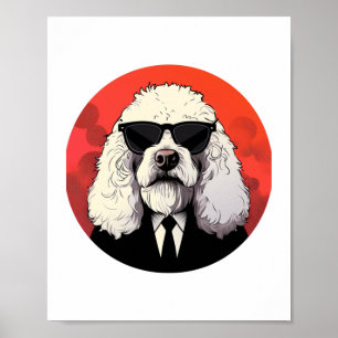 Poster Vieux anglais Sheepdog Chien d'affaires