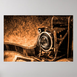 Poster Vieux appareil photo Vintage
