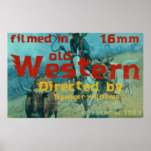 Poster Vieux art occidental Vintage (Devant)