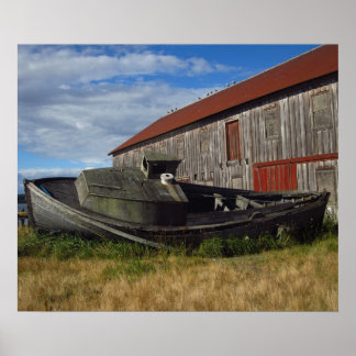 Poster Vieux bateau