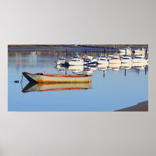 Poster Vieux bateau de pêche (Devant)