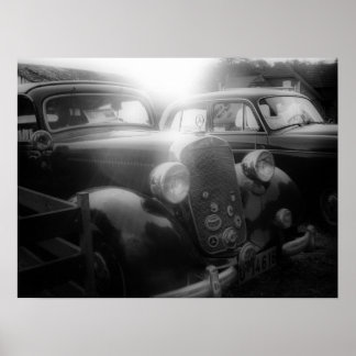 Poster Vieux Benz
