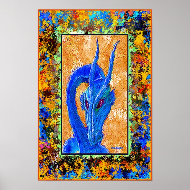Poster Vieux bleu (Devant)