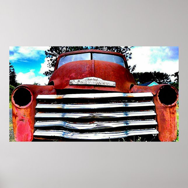 Poster Vieux camion (Devant)