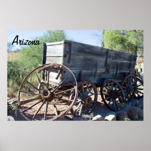 Poster Vieux chariot de l'Arizona