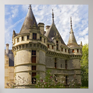 Poster vieux château de l'Europe d'imaginaire médiéval