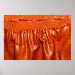 Poster Vieux cuir vintage siège auto détail. bleu, d'anta