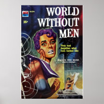 Vieux livre de pulpe World WIthout Men