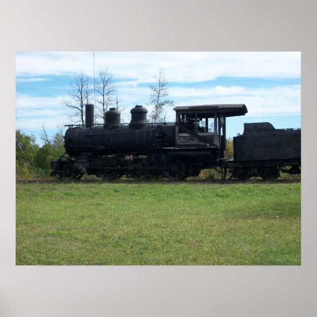 Poster Vieux Locomotive Photo (Devant)
