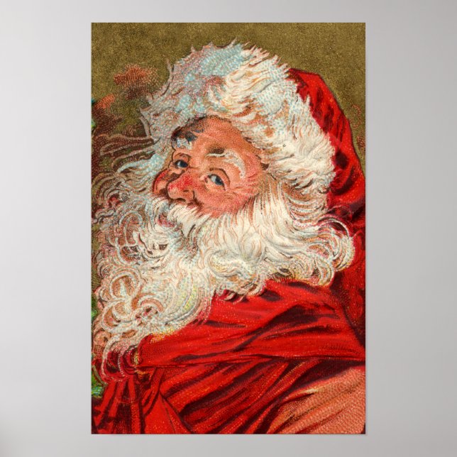 Poster Vieux-Monde Père Noël (Devant)