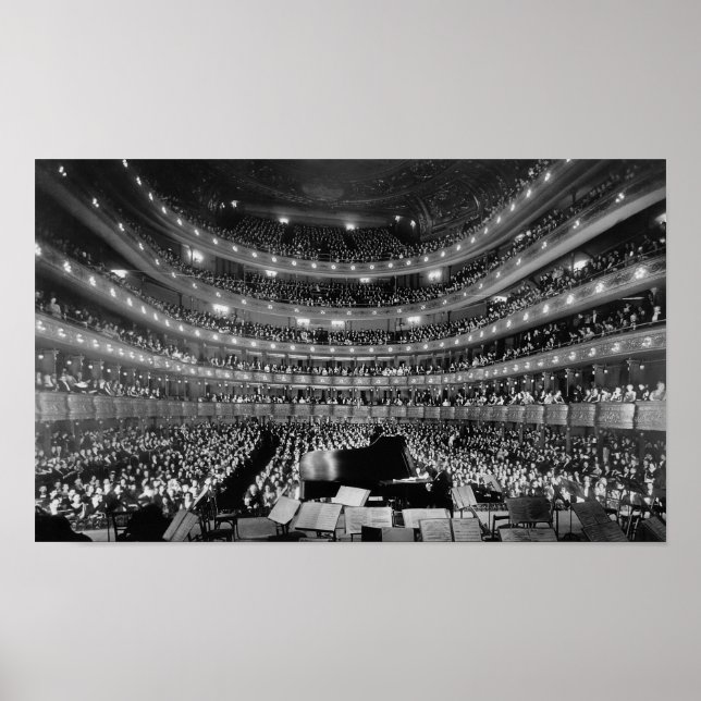 Poster Vieux opéra métropolitain Concert - NYC 1937 (Devant)