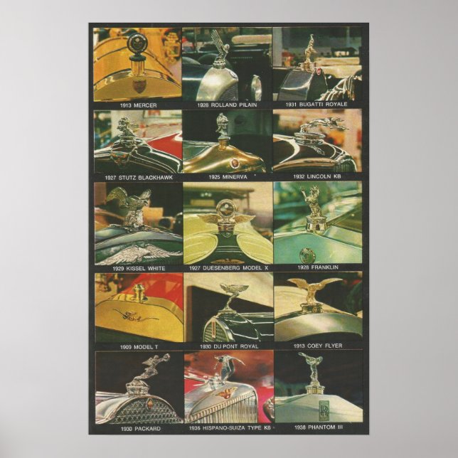 Poster Vieux ornements de radiateurs (Devant)