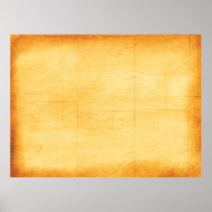 Poster Vieux papier jaune texture de papier