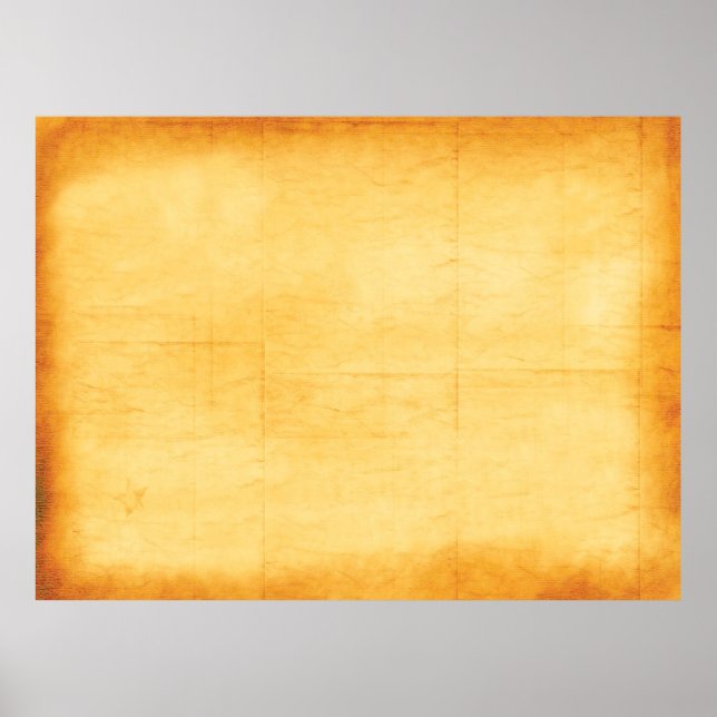 Poster Vieux papier jaune texture de papier (Devant)