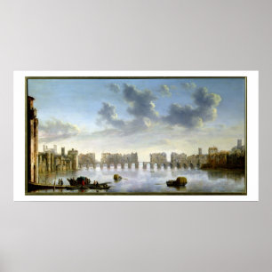 Poster Vieux pont de Londres (huile), c.1630