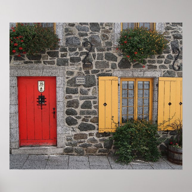 Poster Vieux-Québec, Canada (Devant)